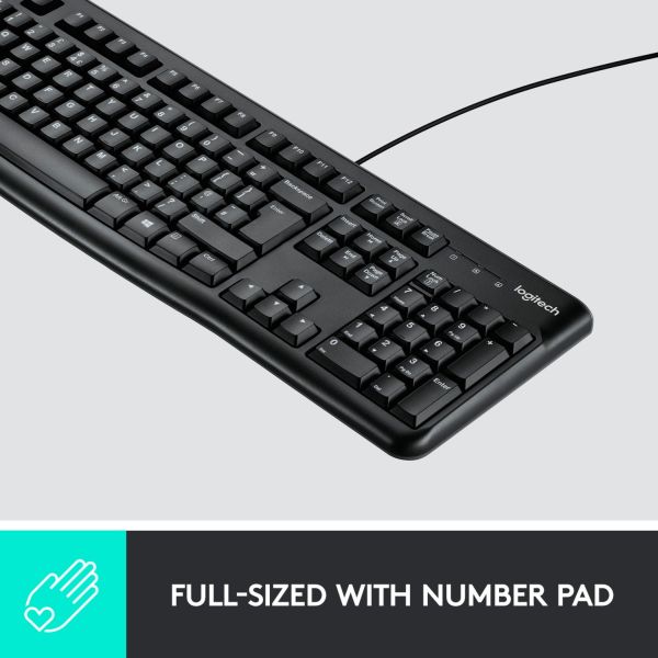 Logitech Desktop MK120 schwarz, Desktop-Set, DE-Layout