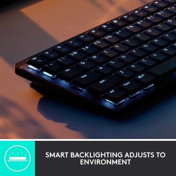 Logitech MX Mechanical Mini hellgrau-dunkelgrau, DE-Layout taktile Schalter Logi Bolt