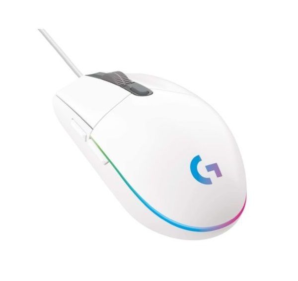 Logitech G203 LIGHTSYNC, Gaming-Maus (weiß) 