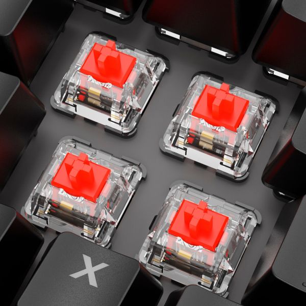 Sharkoon SKILLER SGK20 schwarz, DE-Layout Huano Red