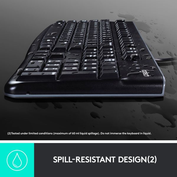 Logitech Desktop MK120 schwarz, Desktop-Set, DE-Layout