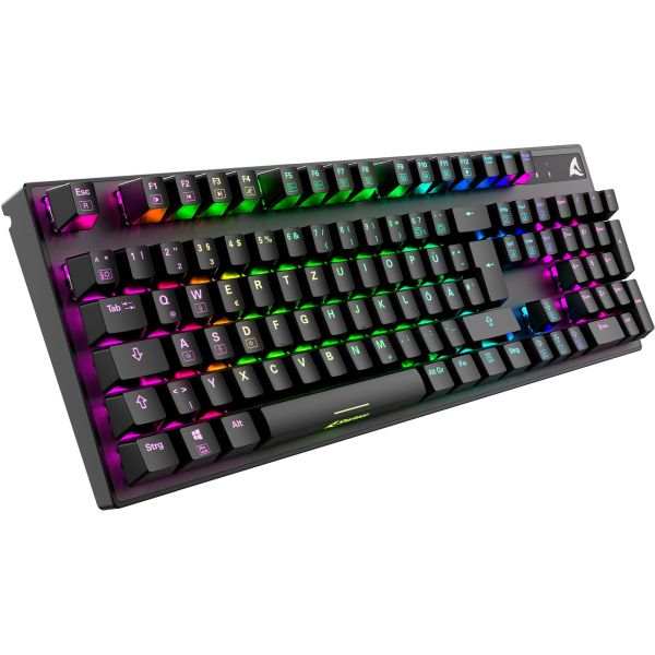 Sharkoon SKILLER SGK20 schwarz, DE-Layout Huano Brown