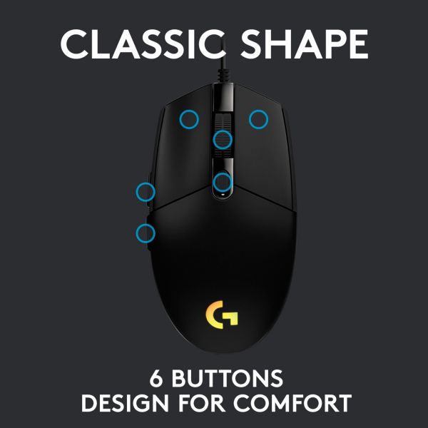 Logitech G203 LIGHTSYNC schwarz