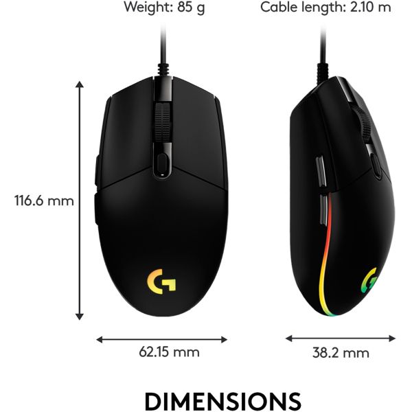 Logitech G203 LIGHTSYNC schwarz